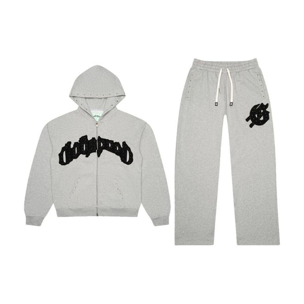 Godspeed Symmetric Studded Men's Sweatsuit Grey/Black gdspd62-gb