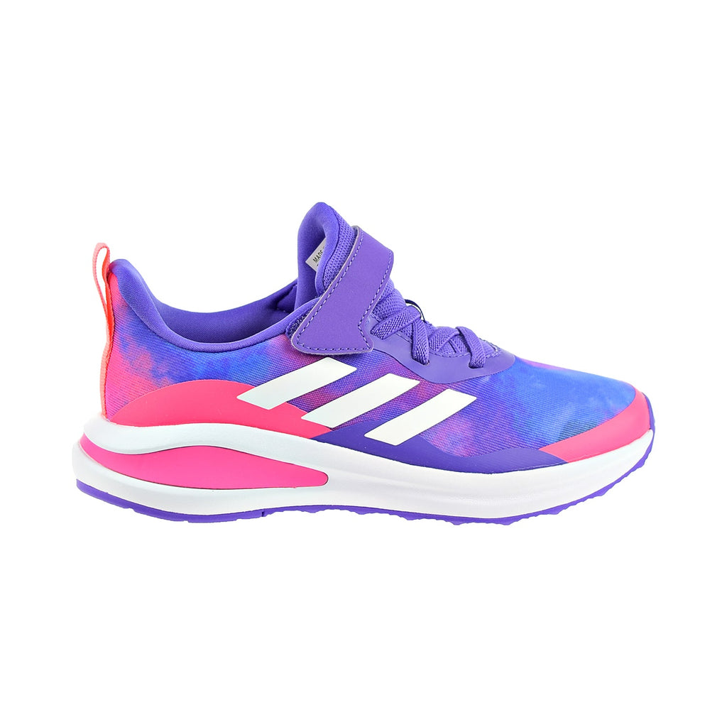 Adidas FortaRun EL K Little Kid's Shoes Purple Rush/Cloud White/Acid R Sports Plaza NY Adidas FortaRun EL K Little Kid's Shoes Purple Rush/Cloud White/Acid R Sports Plaza NY