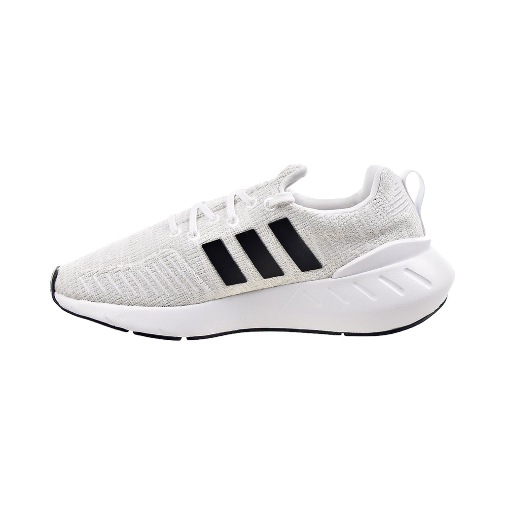 Adidas Swift Run 22 J Big Kids' Shoes White-Black – Sports Plaza NY