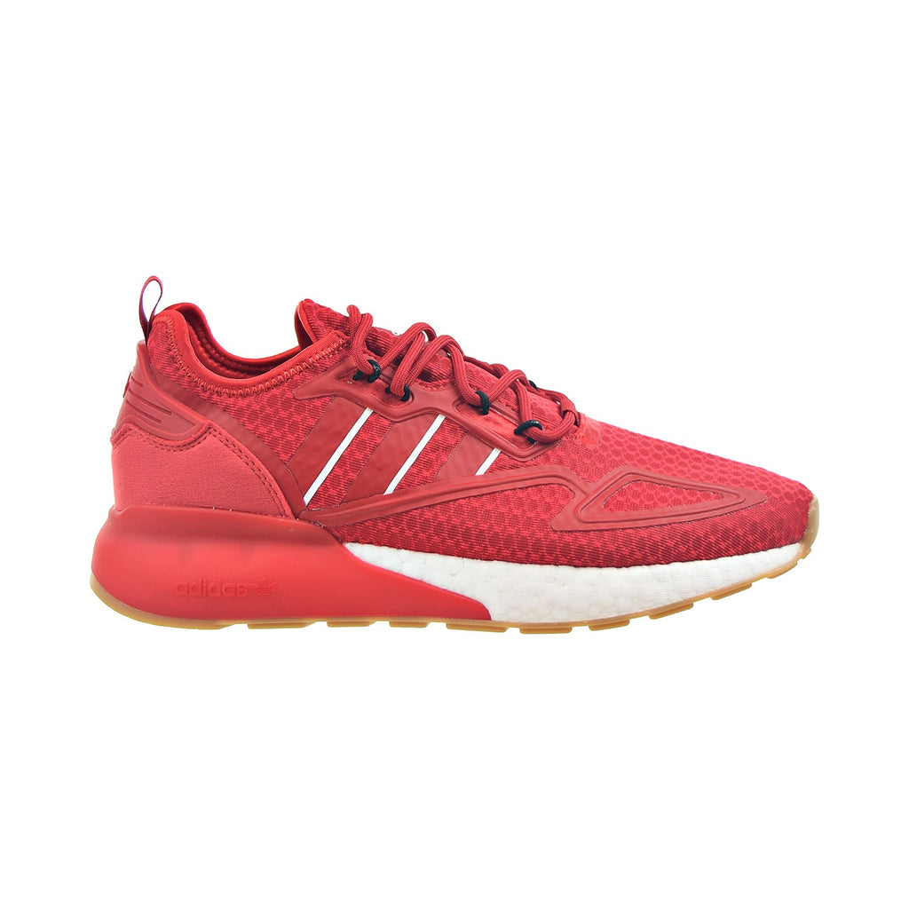 Adidas ZX 2K Boost Men's Shoes Scarlet-Cloud White-Gum Sports Plaza NY Adidas ZX 2K Boost Men's Shoes Scarlet-Cloud White-Gum Sports Plaza NY