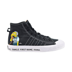 adidas Nizza Hi RF Shoes - Kids - Core Black / Cloud White