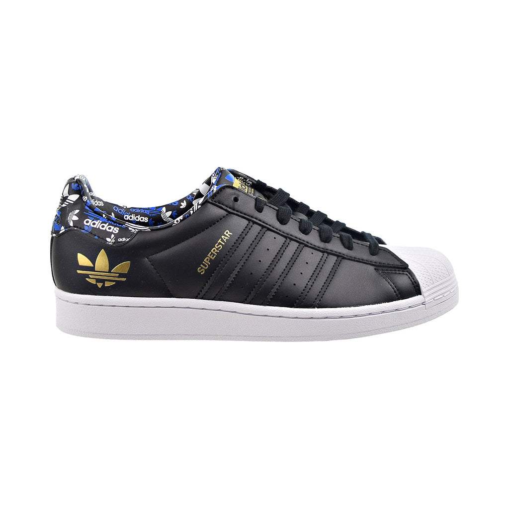 Adidas Superstar Men's Shoes Core Black-Gold Metallic-Blue