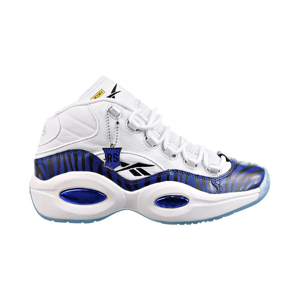 Reebok X Panini Question Mid Tiger Prizm Men's Shoes  White-Classic Cobalt