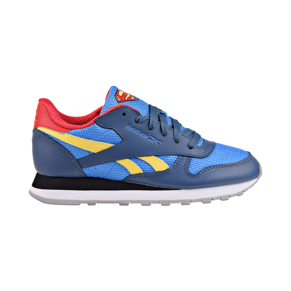 Reebok DC Classic Leather Big Kids' Shoes Upbeat Blue-Redtastic