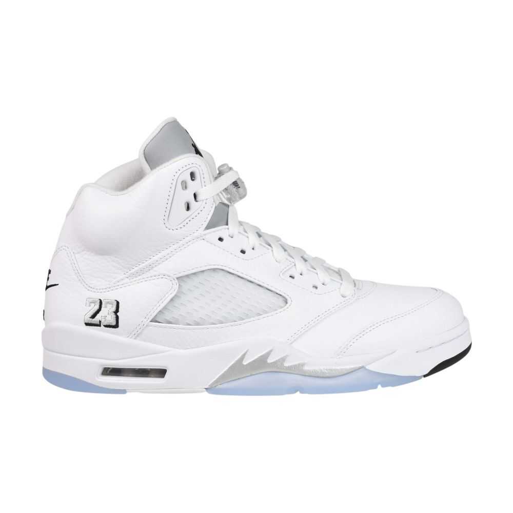 Jordan 5 Retro OG Men's Shoes White/Black-Metallic Silver hq7978-103