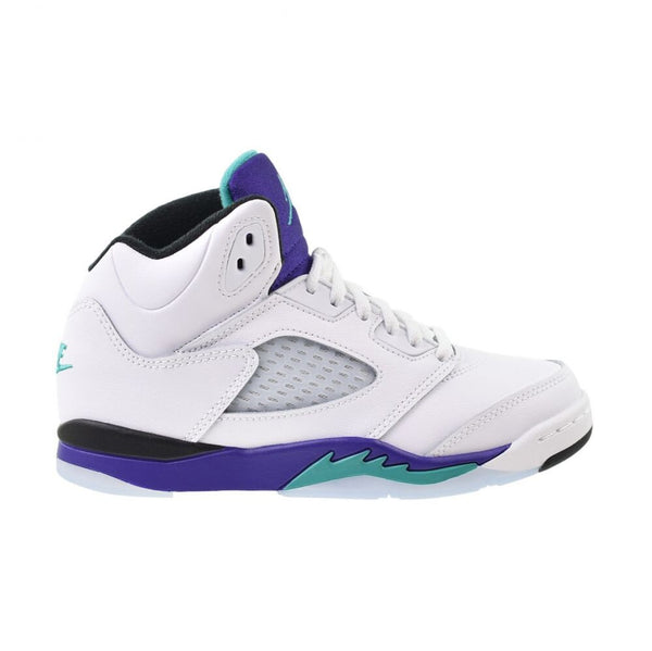 Jordan 5 Retro OG (PS) Little Kids' Shoes White/Grape Ice hq7979-100