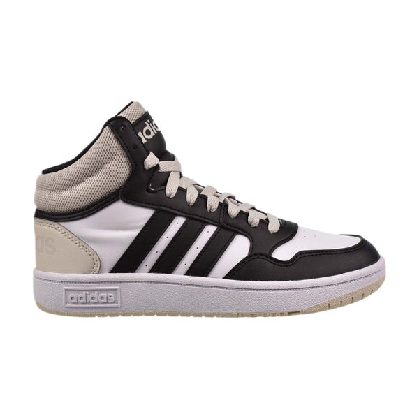 Adidas Hoops 3.0 Mid Kids' Shoes White-Black-Beige ih7893
