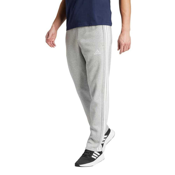 Adidas Essentials 3-Stripes Open Hem Fleece Men's Pants Grey ij8887-grey