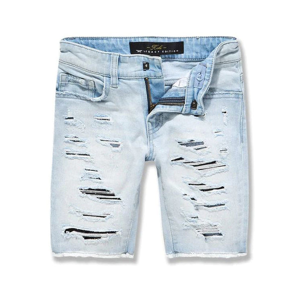 Jordan Craig Shredded Denim Toddler  Shorts Ice Blue