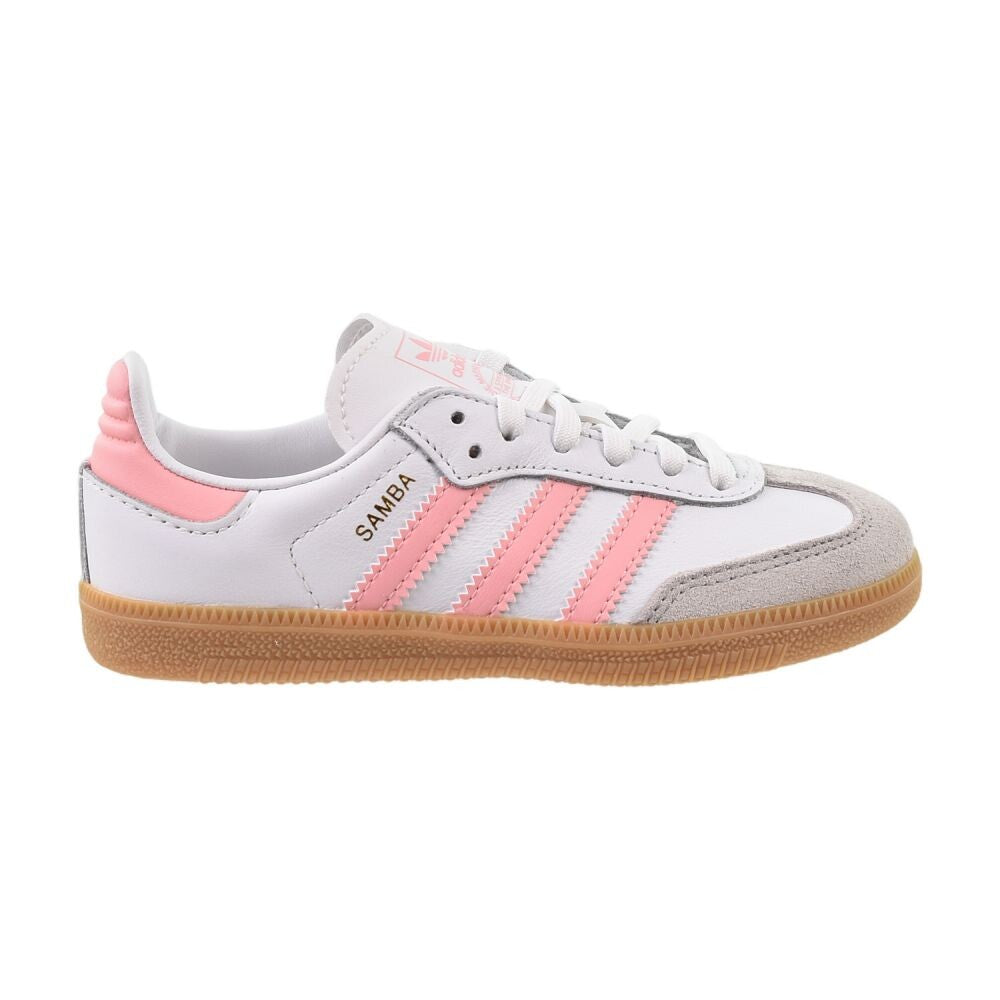 Adidas Samba OG Little Kids' Shoes Cloud White/Semi Pink Spark jp5484