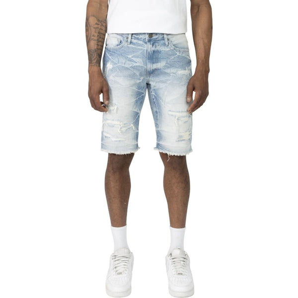 Smoke Rise Essential Denim Men's Shorts Coastal Blue js24109-cb