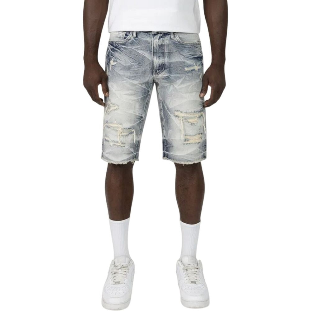 Smoke Rise Essential Denim Men's Shorts Hydro Black js24109-hb