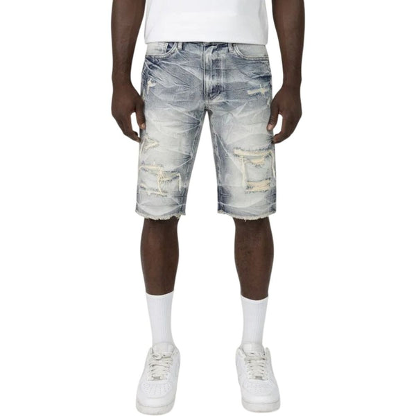 Smoke Rise Essential Denim Men's Shorts Hydro Black js24109-hb