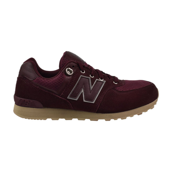 New Balance 574 Big Kid's Shoes Burgundy