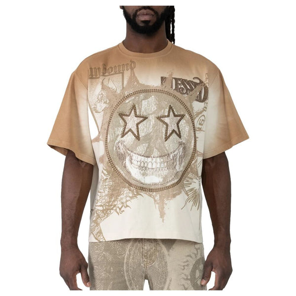 Smoke Rise Wide Cropped Elevate Men's T-Shirt Dune kt26s442-dune