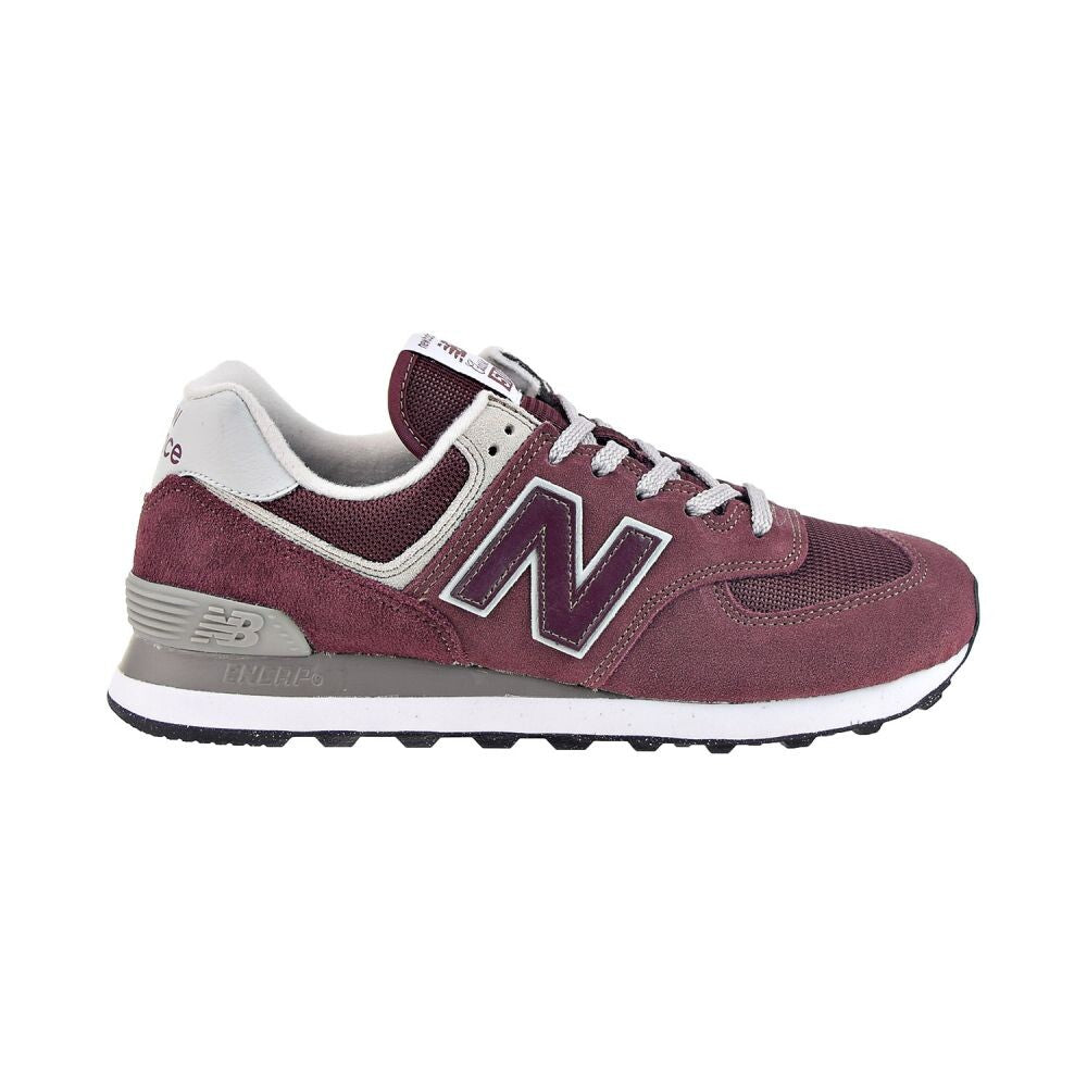 New Balance 574 Men's Shoes Burgundy/White ml574-evm