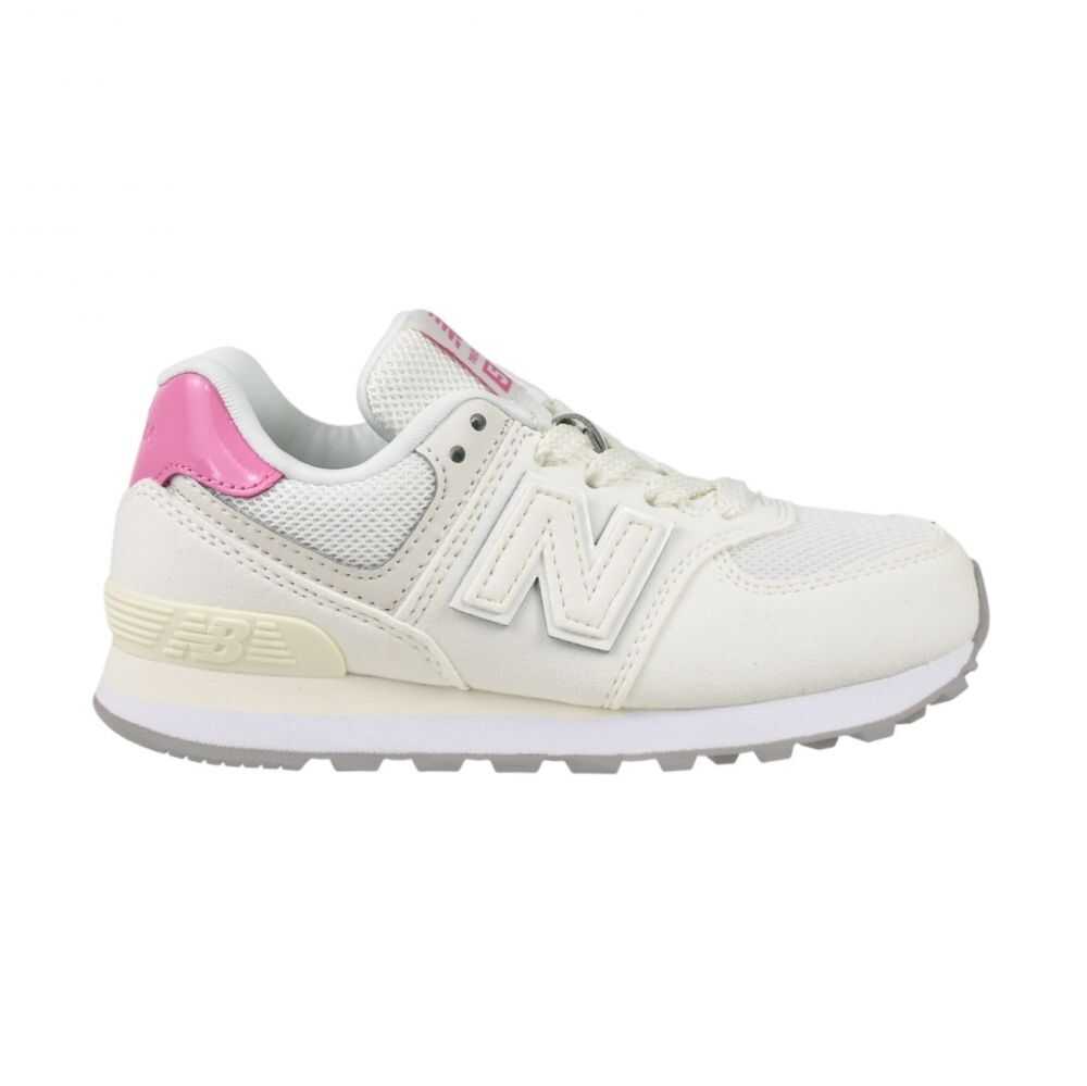 New Balance 574 Little Kids' Shoes White/Pink pc574-2ba
