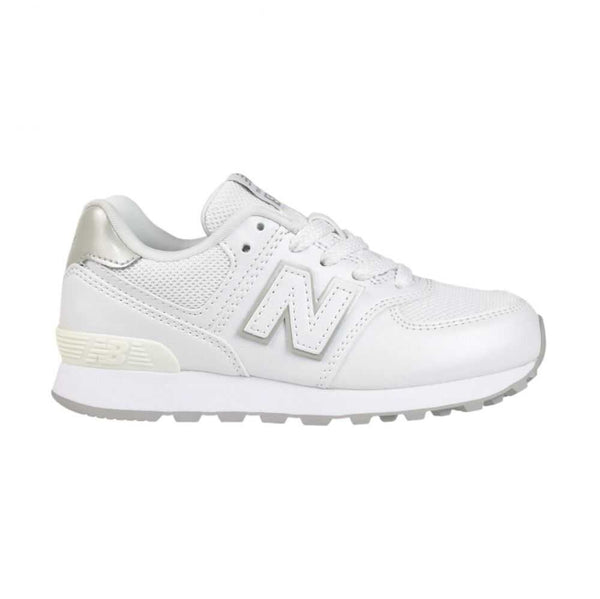 New Balance 574 Little Kids' Shoes White/Grey pc574-2be