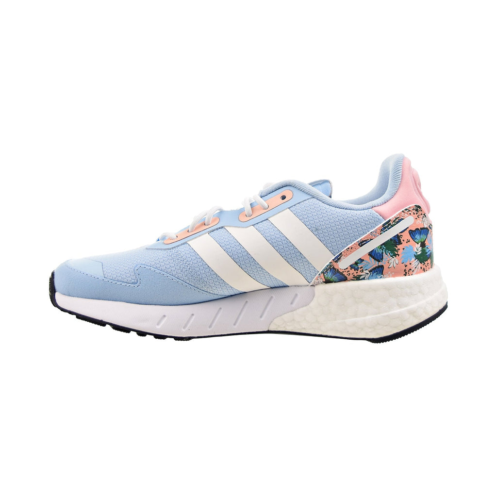 Adidas ZX 1K Boost Big Kids' Shoes Clear Sky-Cloud White-Haze Coral –  Sports Plaza NY