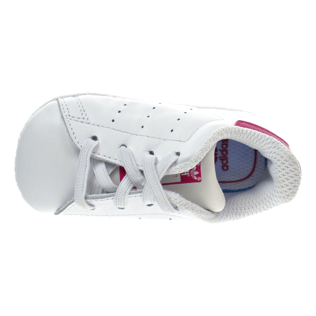 Adidas Stan Smith Crib's Shoes White/White/Bold Pink – Sports Plaza NY
