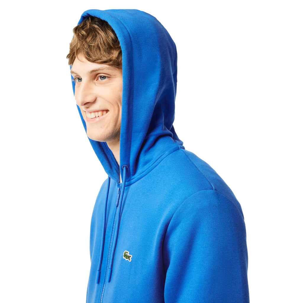 Lacoste Full Zip Up Tapered Fit Men's Hoodie Blue – Sports Plaza NY