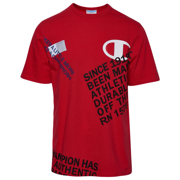 Champion Men's Heritage Graphic Tee Team Red