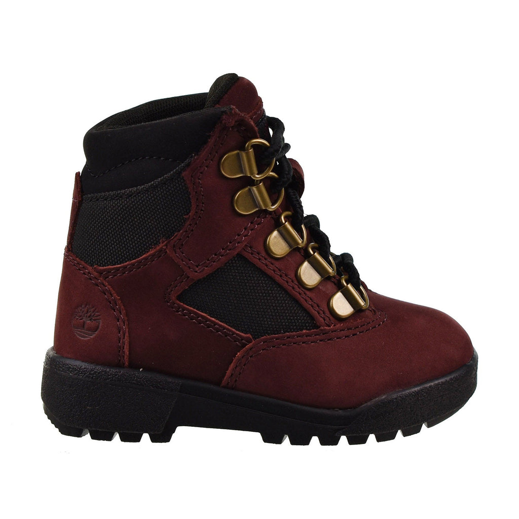 Timberland 6 inch Toddler Field Boots Burgundy Nubuck