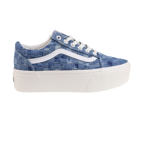 Vans Woven Old Skool Stackform Men's Shoes Denim-Multi