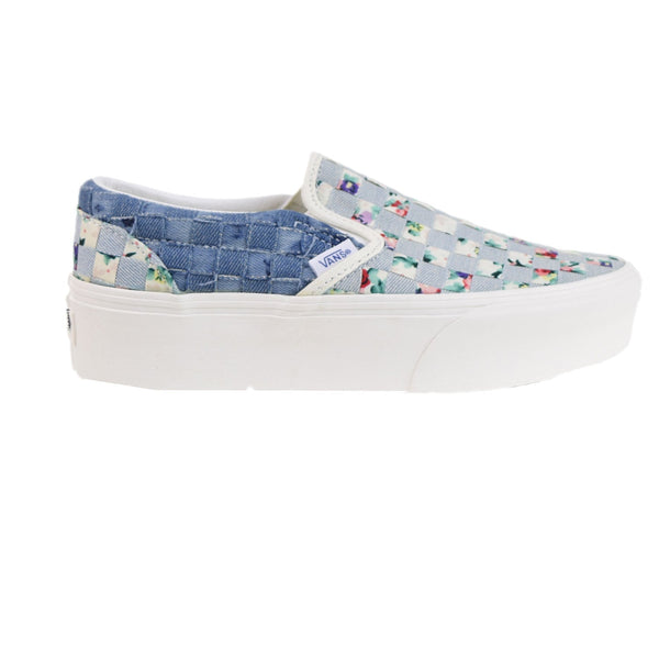Vans Woven Classic Slip-On Stackform Men's Shoes Denim-Floral
