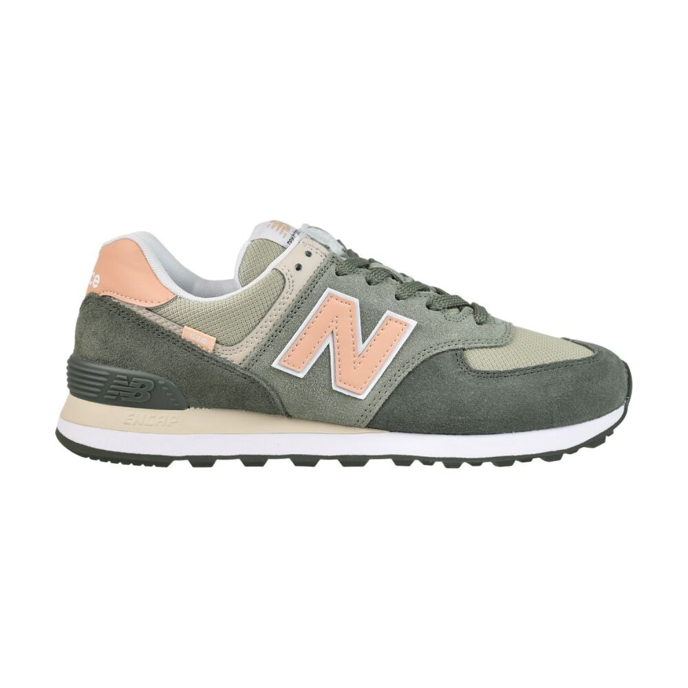 New Balance Classics Women's Shoes Green/Peach wl574-sz2