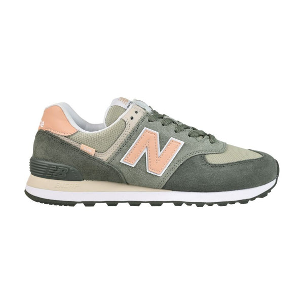 New Balance Classics Women's Shoes Green/Peach wl574-sz2
