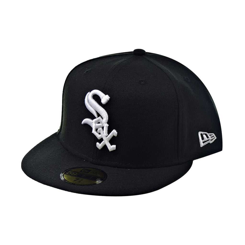 New Era Chicago White Sox Basic 59Fifty Fitted Men's Hat Black-White