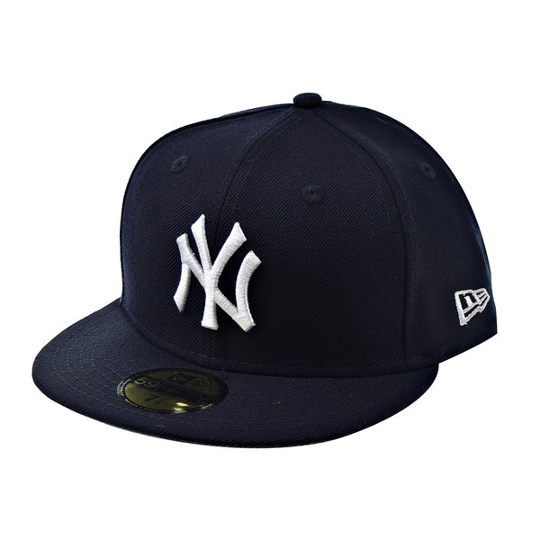 New Era New York Yankees Wool 59Fifty Fitted Men's Hat Navy