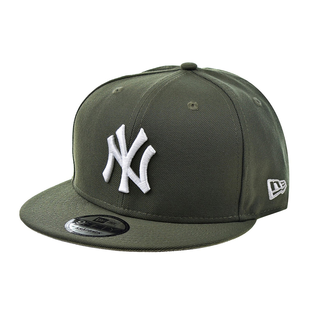 New Era MLB New York Yankees Basic 9Fifty Men's Snapback Hat Olive Green