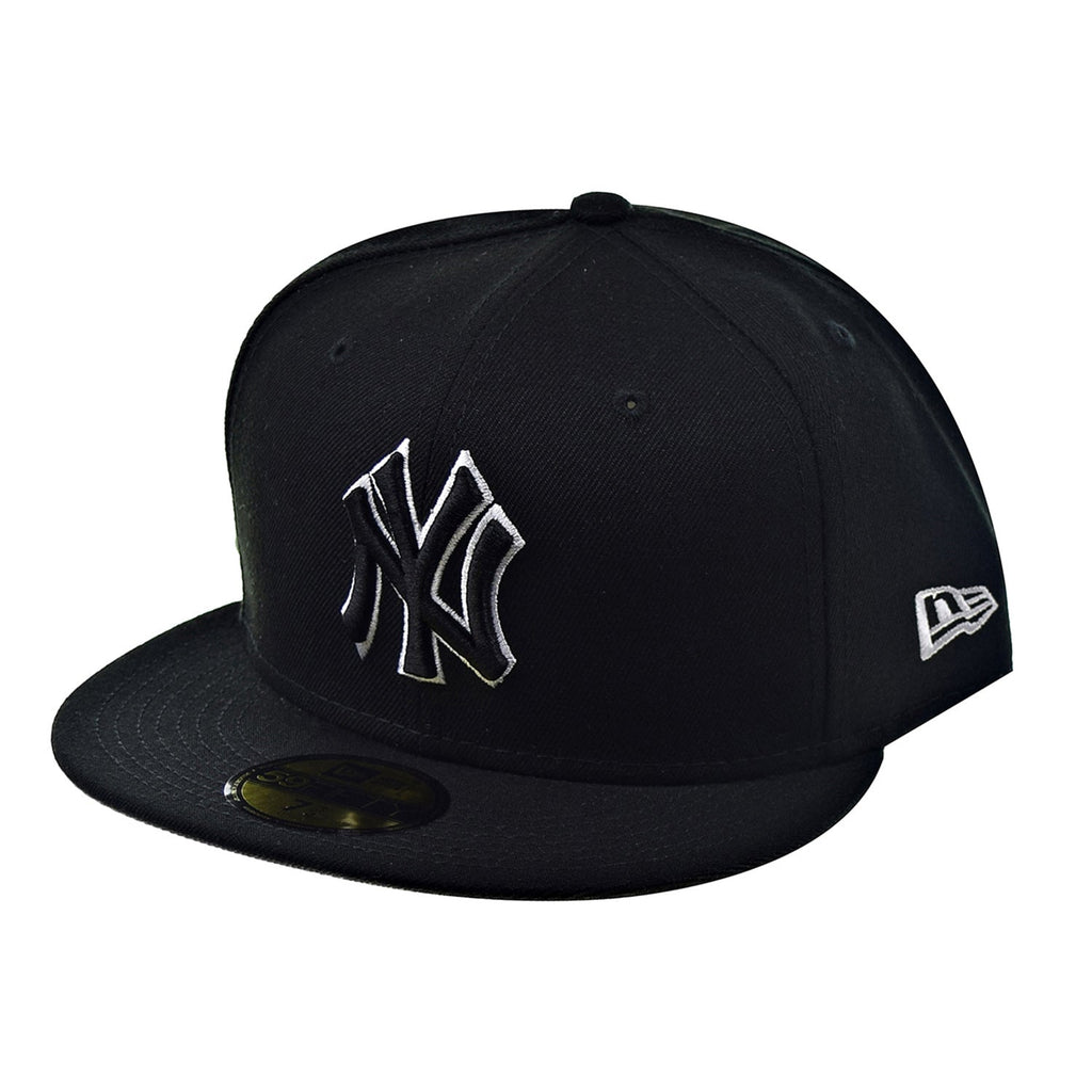 New Era New York Yankees Basic 59Fifty Fitted Men's Hat Black-White
