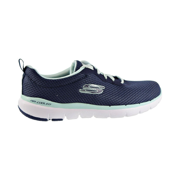 Skechers Flex Appeal 3.0 First Insight Womens Shoes Navy/Aqua