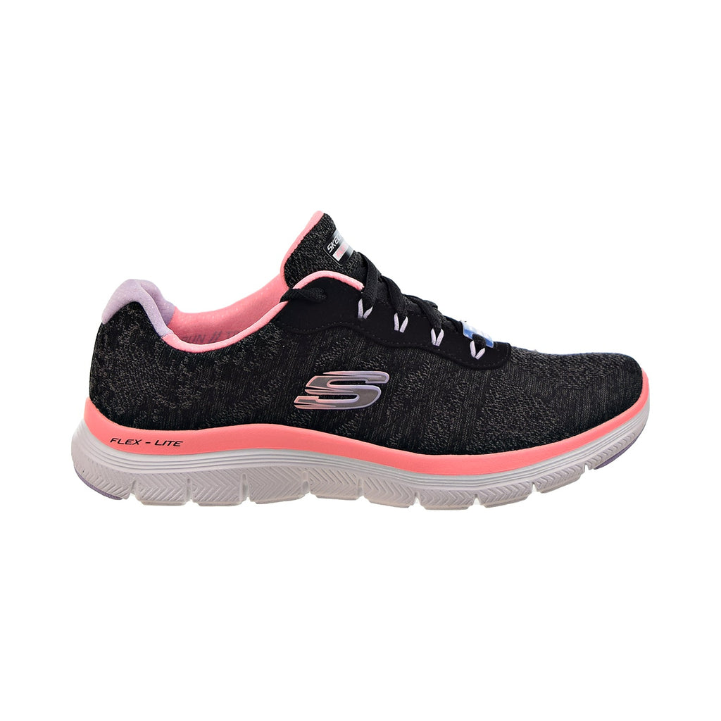 Skechers Flex Appeal 4.0 Women's Shoes Black-Coral