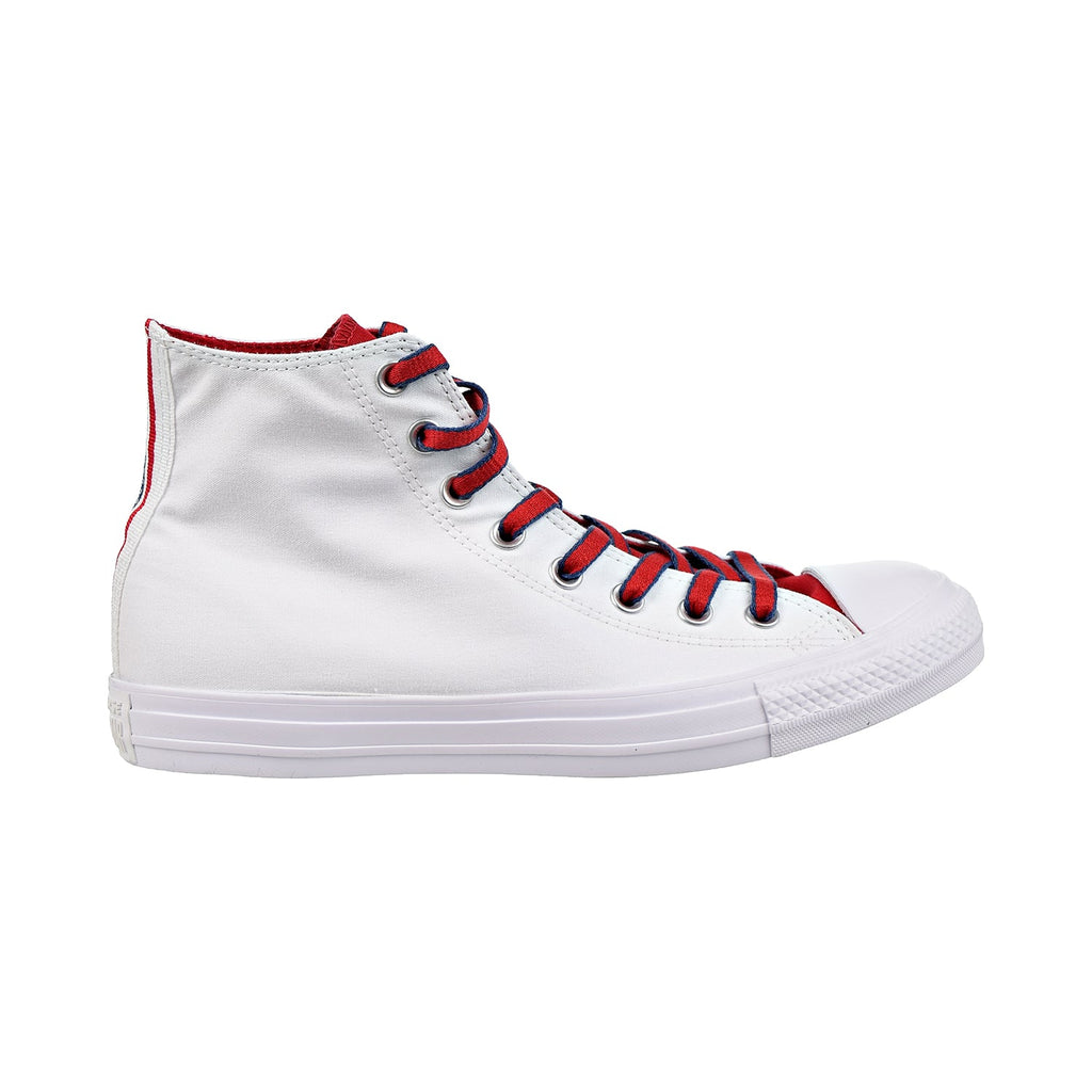 Converse Chuck Taylor All Star High Top Mens Shoes White/Gym Red/Navy