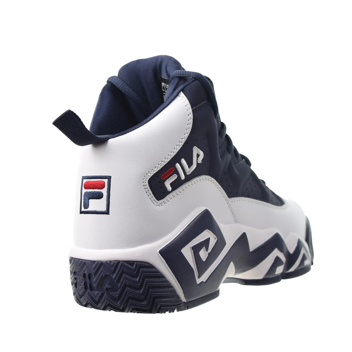 Fila MB High Jamal Mashburn Men's Basketball Shoes White-Navy-Red ...