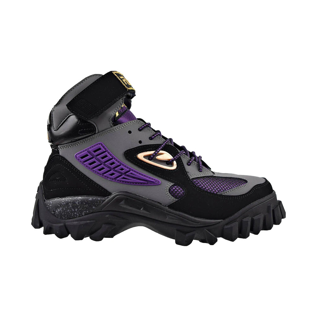 Fila Yak Men's Boots Black-Grey-Purple