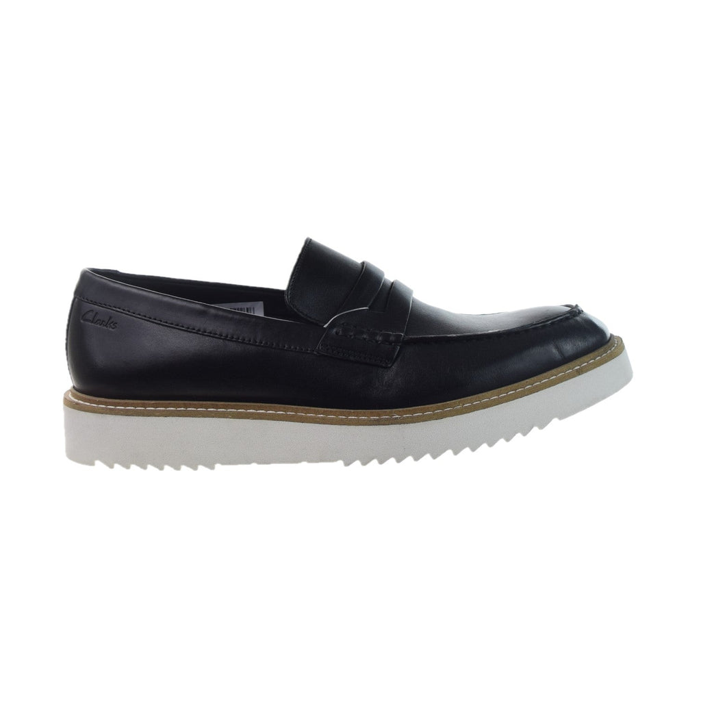 Clarks Ernest Free Men's Slip-On Loafers Black Leather