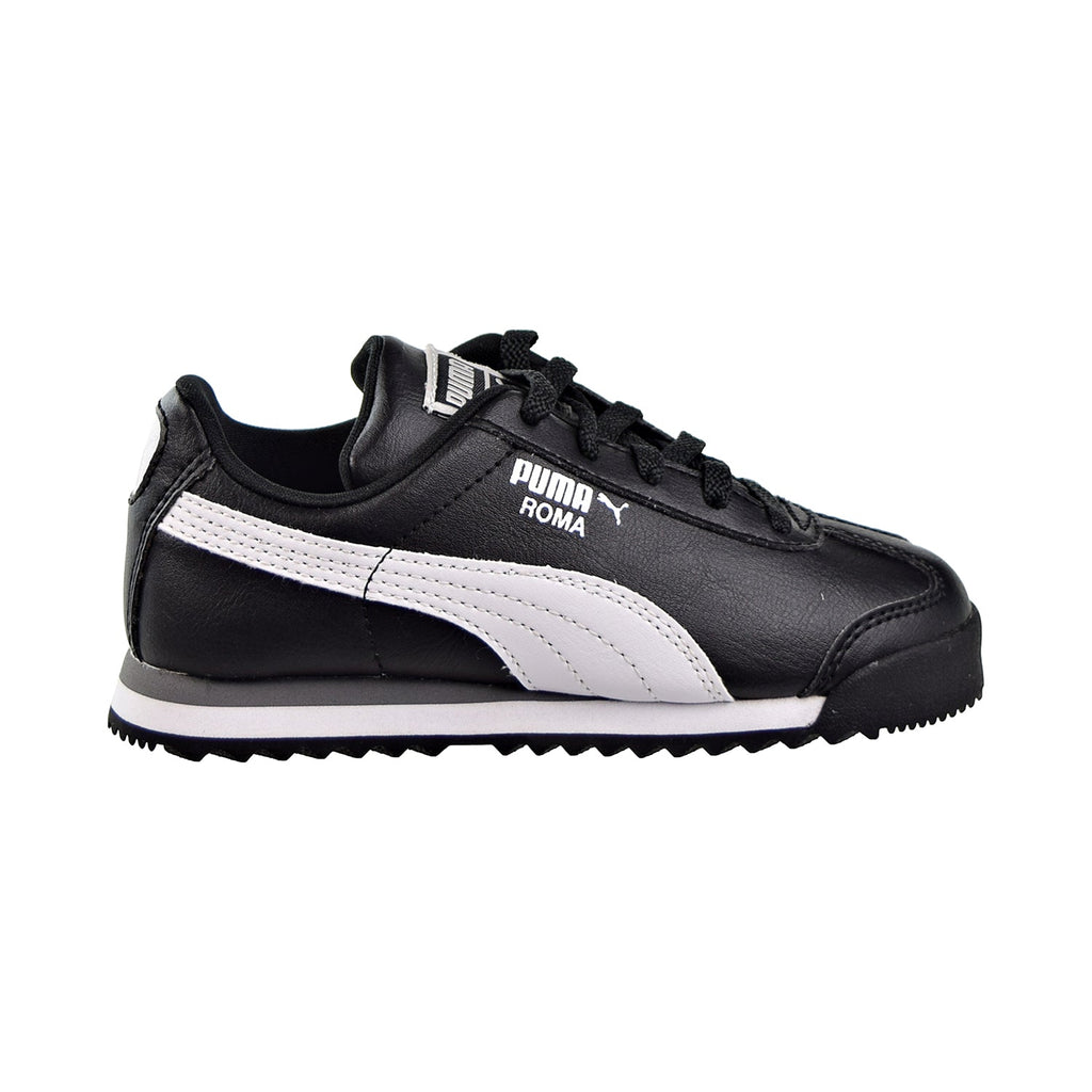 Puma Roma Basic INF Toddlers/Little Kids Shoes Black/White/Puma Silver