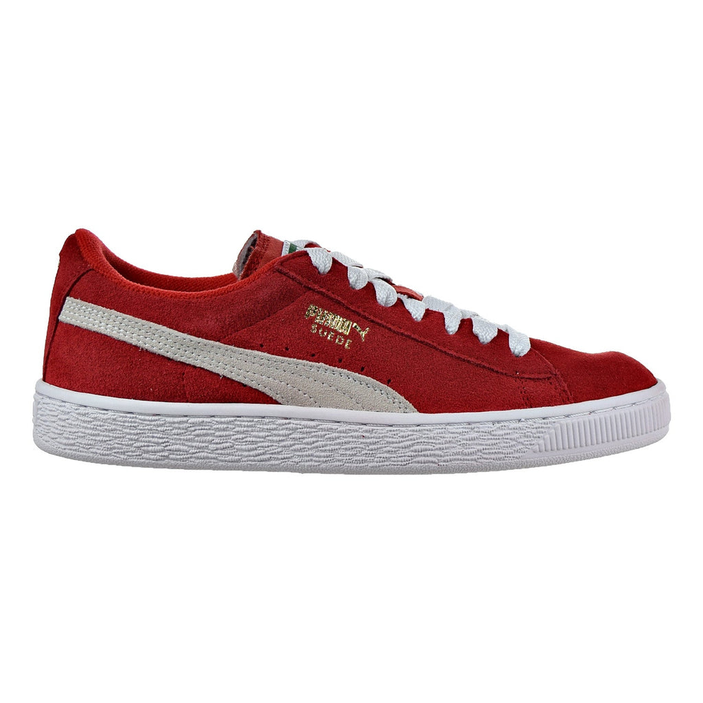 Puma Suede Jr Big Kid's Shoes High Risk Red/White