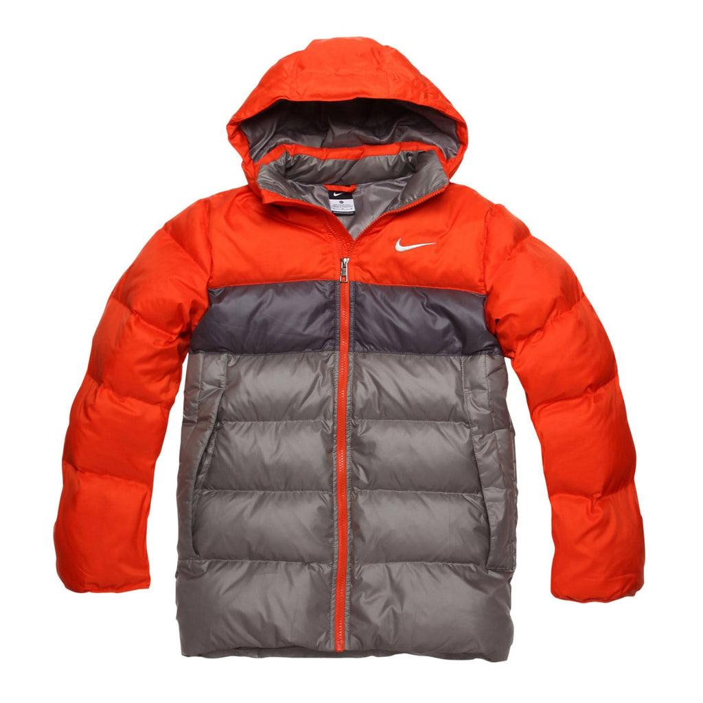 Nike Basic Down Kid's Jacket Orange/Grey