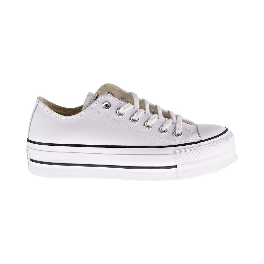 Converse Chuck Taylor All Star Platform Leather Low Top Women's Shoes White