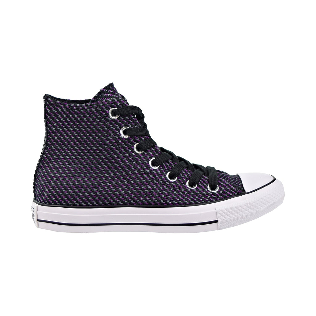 Converse Chuck Taylor All Star HI Womens Shoes Black/Icon Violet/Cool Grey