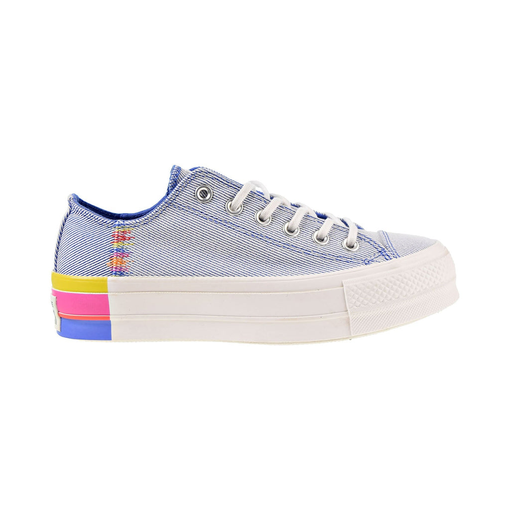 Converse Chuck Taylor All Star Lift Rainbow OX Women's Shoes Blue-White