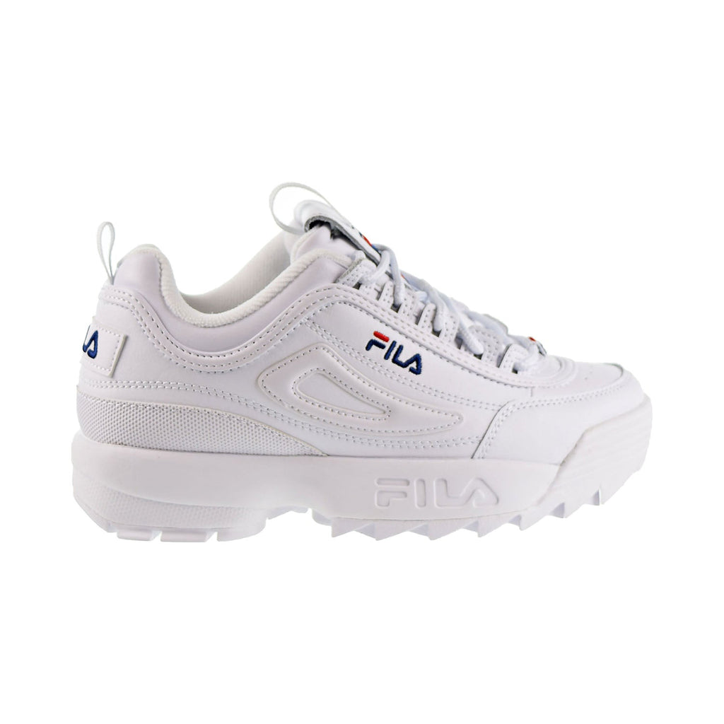 Fila Disrupter 2 Premium Womens Shoes White/Fila Navy/Fila Red