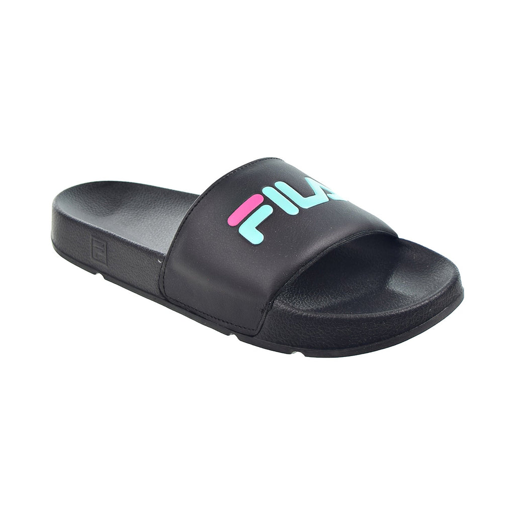 Fila Drifter Women's Slide Sandals Black-Cockatoo-Magenta
