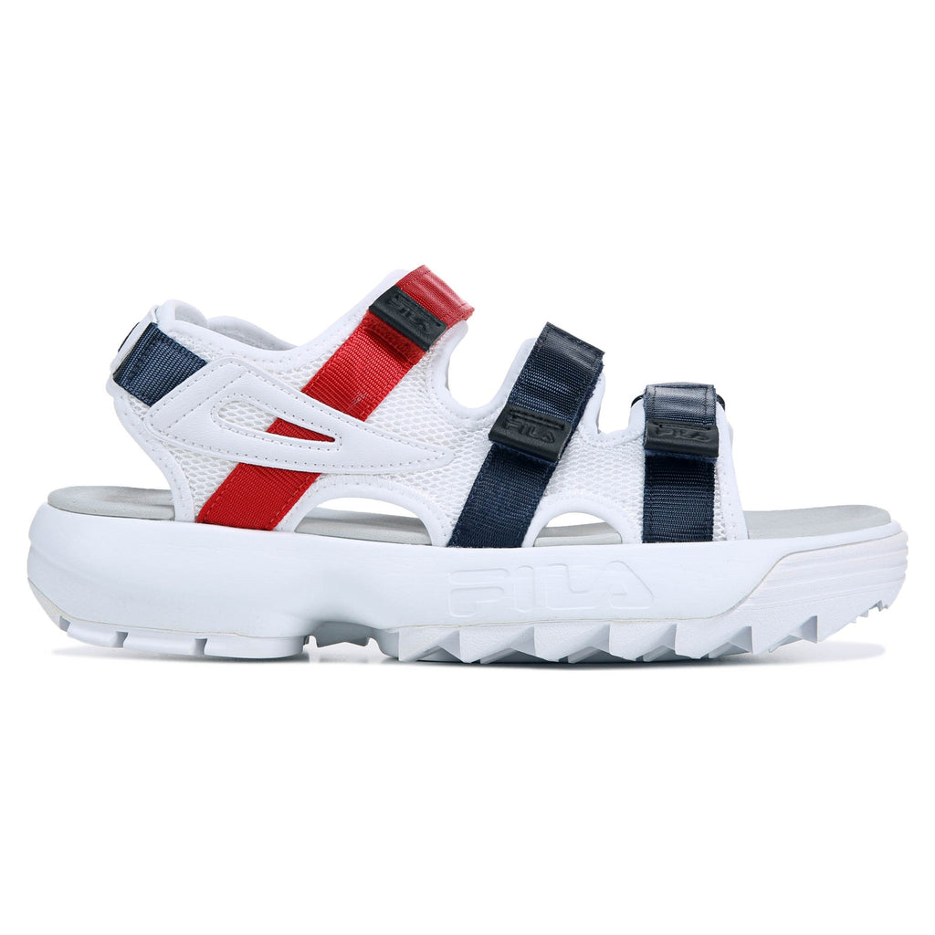 Fila Disruptor Womens Sandals White/Navy/Red